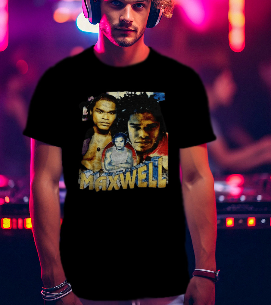 Maxwell 1990s Music Legend Collage T-Shirt