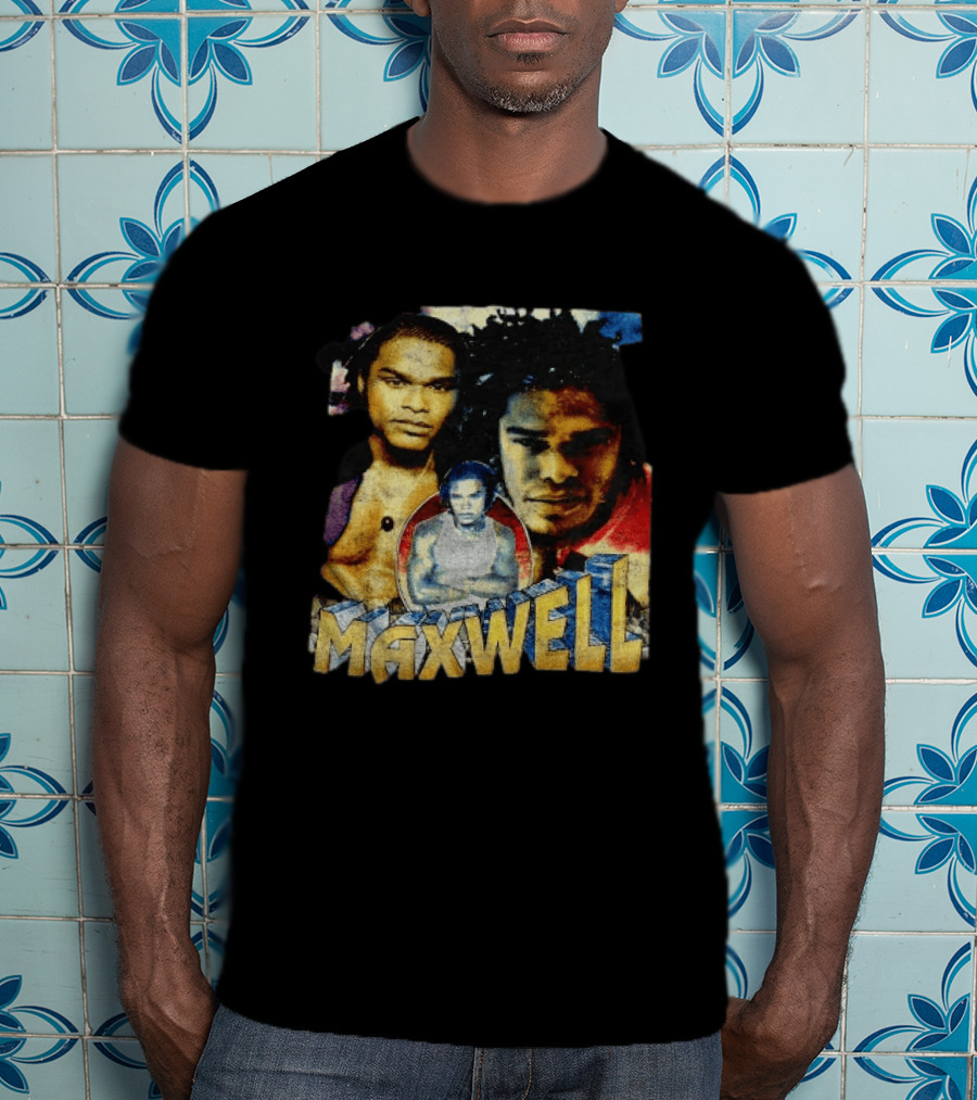 Maxwell 1990s Music Legend Collage T-Shirt