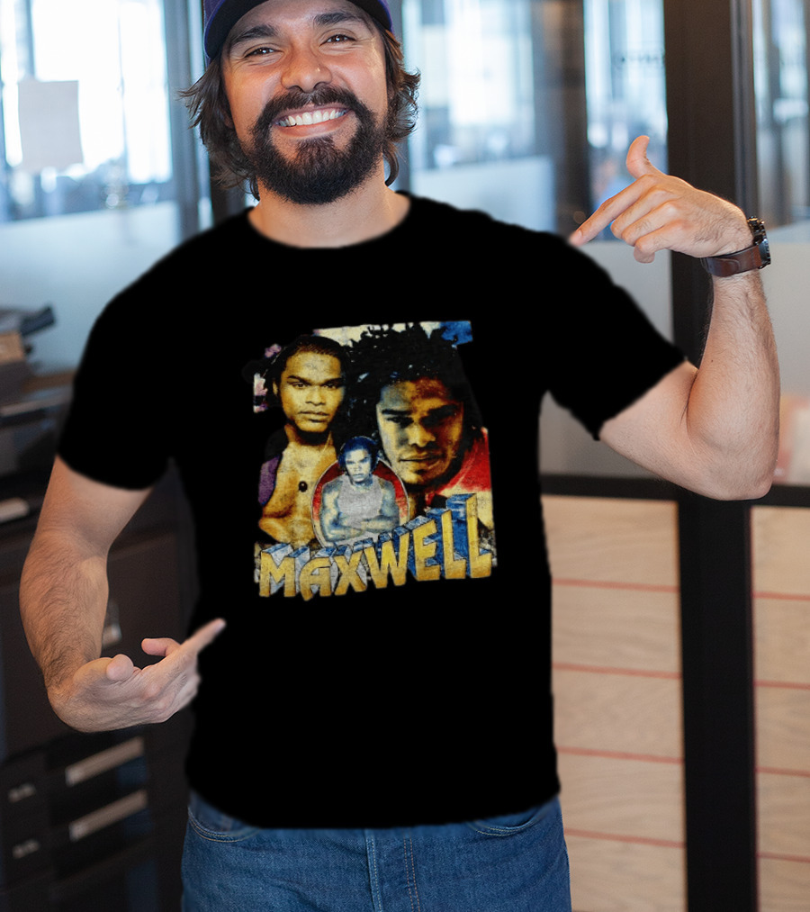 Maxwell 1990s Music Legend Collage T-Shirt