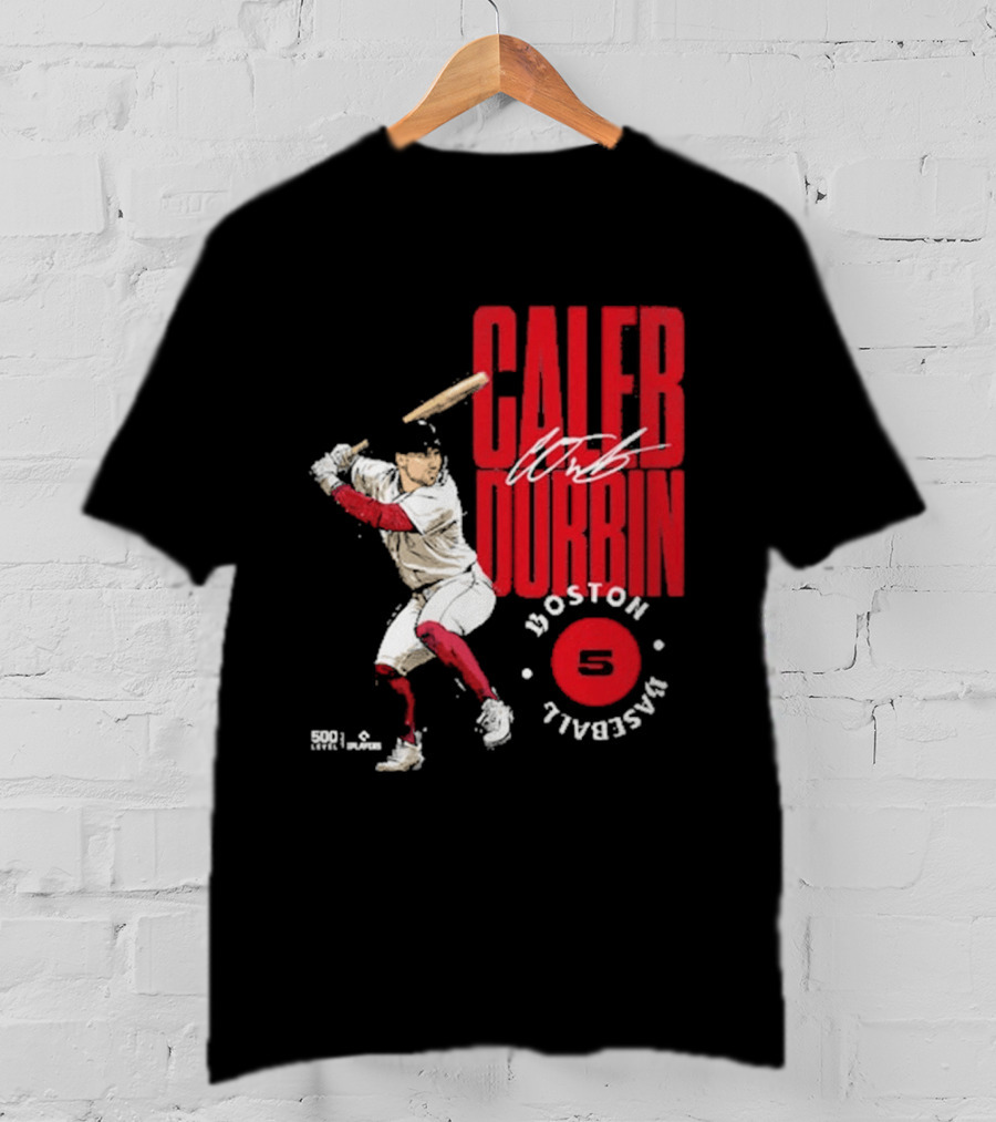 Caleb Durbin Boston Baseball Stamp Number 5 T-Shirt