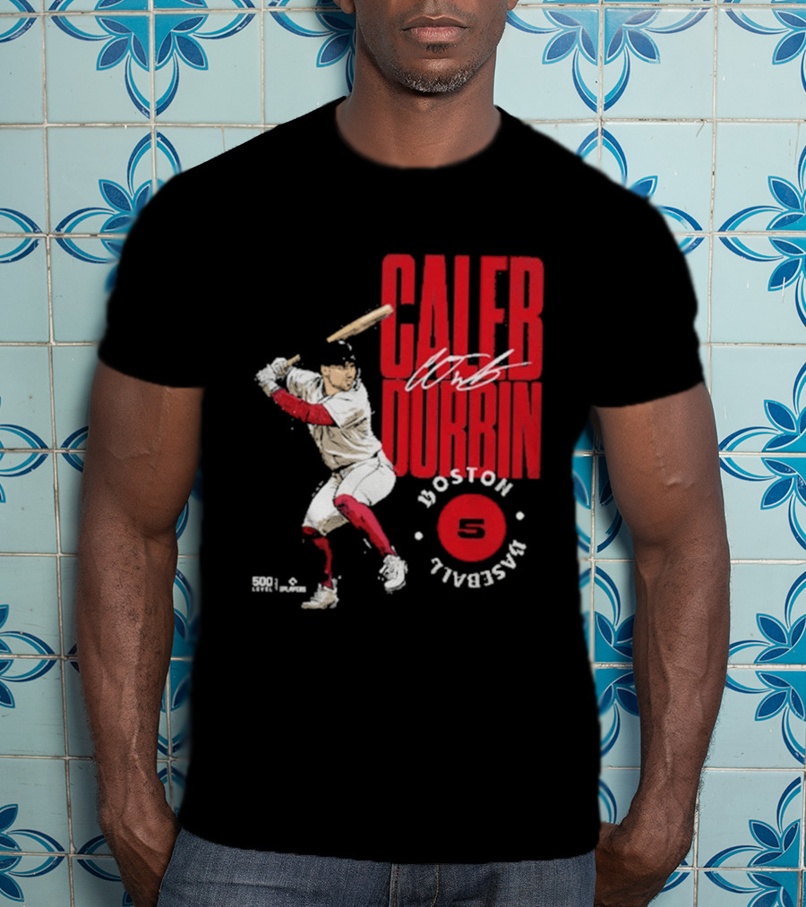Caleb Durbin Boston Baseball Stamp Number 5 T-Shirt
