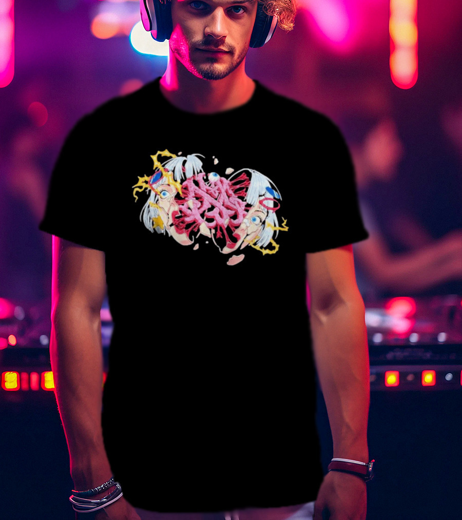 Hghmnds Head Split Surreal Pop Art Explosion T-Shirt