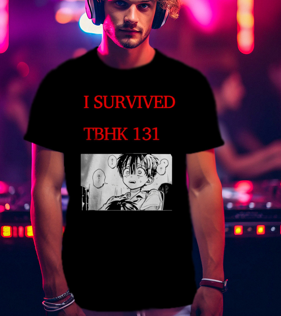 I Survived Tbhk 131 Crying Boy Manga Panel Japanese Comic Scene T-Shirt