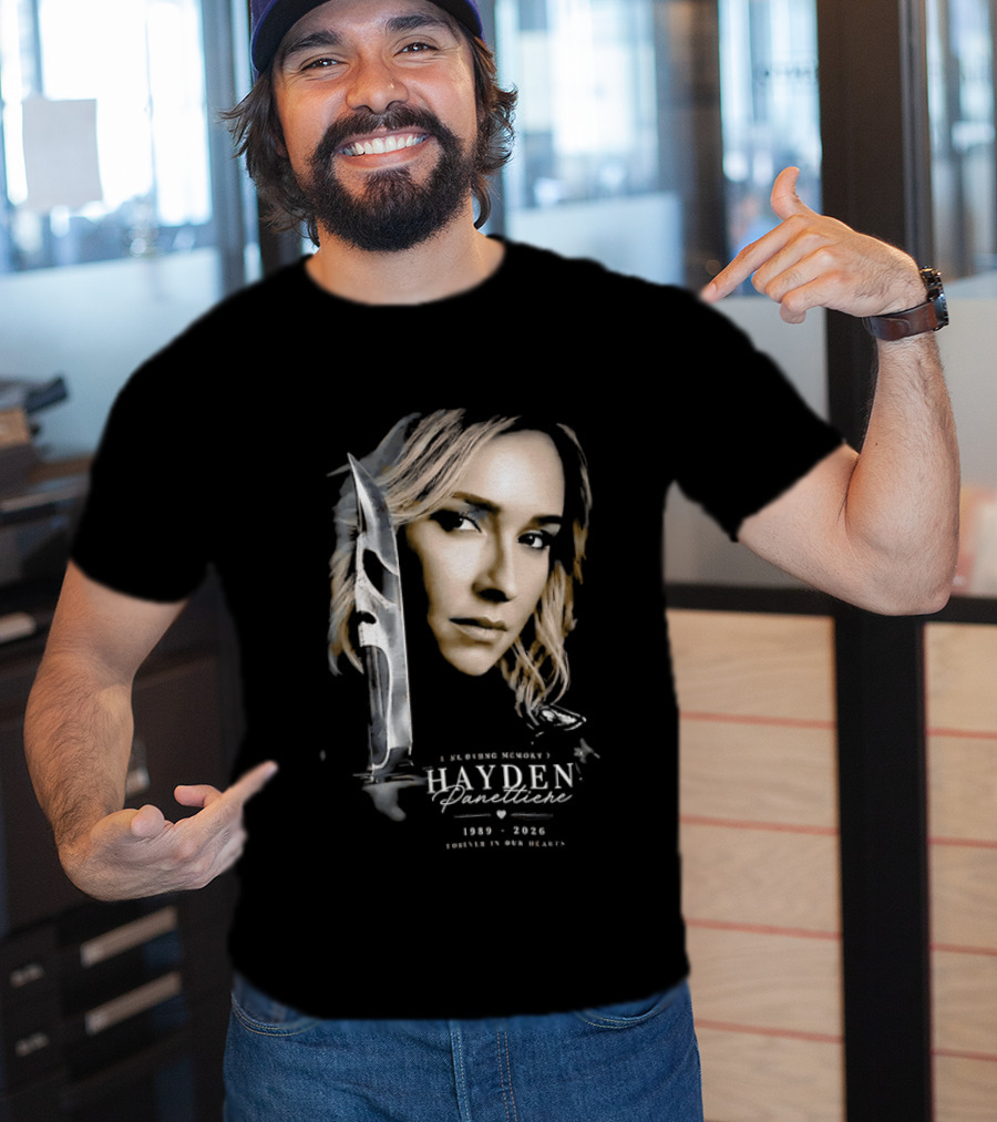 In Loving Memory Hayden Panettiere Forever In Our Hearts 1989 2026 Woman Knife Ghostface T-Shirt