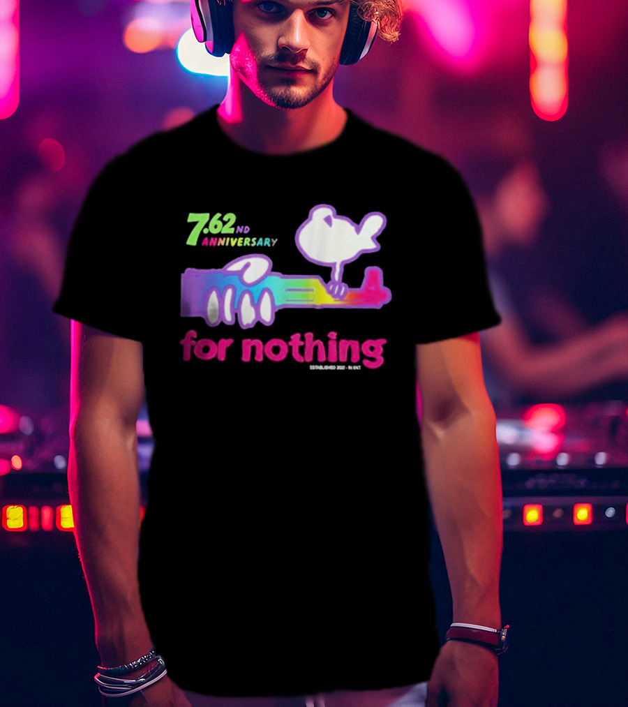 7.62nd Anniversary For Nothing Rainbow Dove Peacemaker T-Shirt