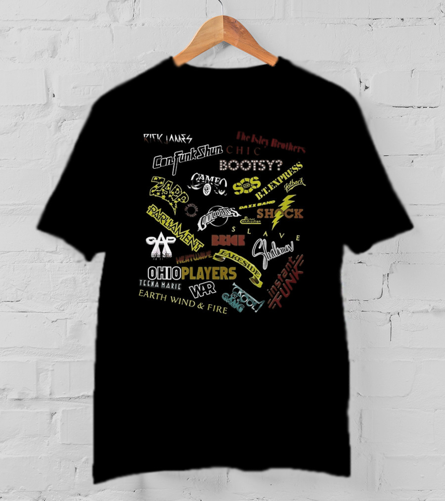 Funk Music Soul Groove Funky Boogie Disco Chic Schwann Players Shock Rufus T-Shirt