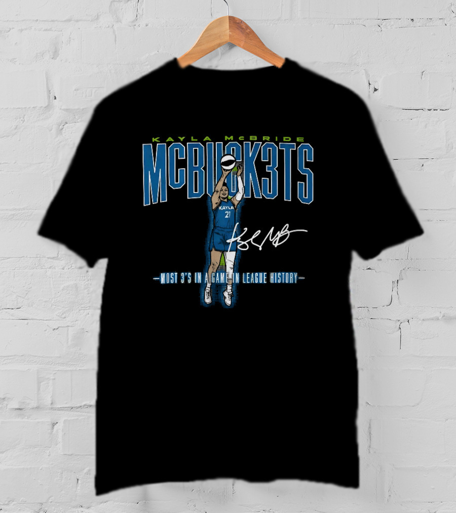 Kayla McBride MCBUCK3TS Most 3's In A Game In League History T-Shirt