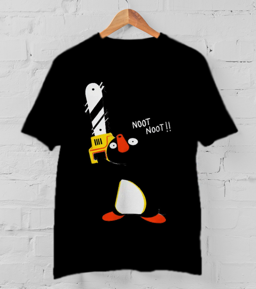 Pingu Chainsaw Noot Noot!! T-Shirt