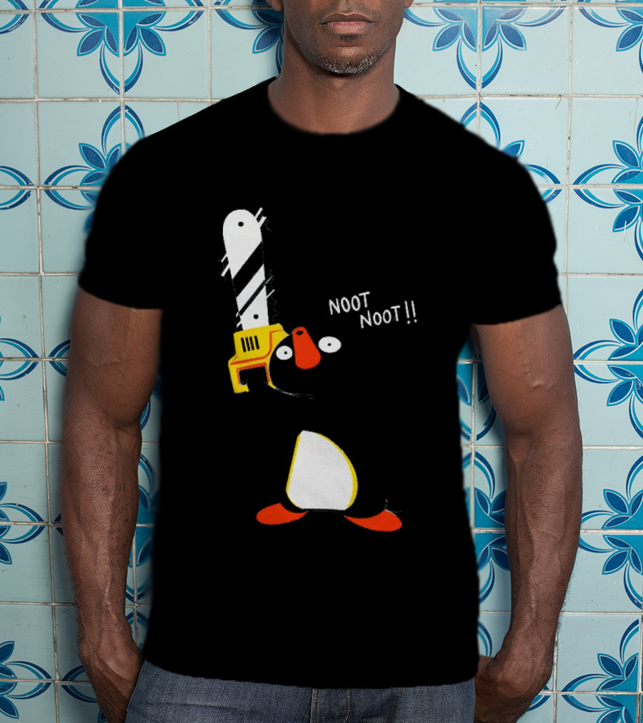 Pingu Chainsaw Noot Noot!! T-Shirt
