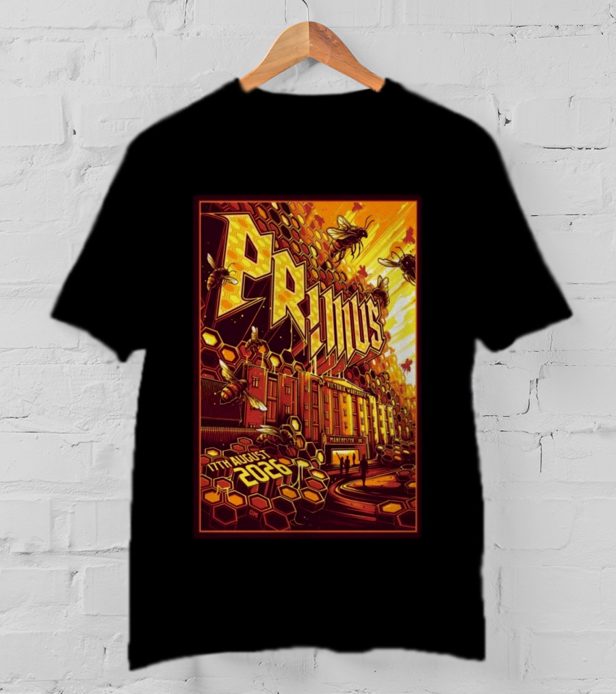 Primus O2 Victoria Warehouse Manchester UK 17th August 2026 T-Shirt