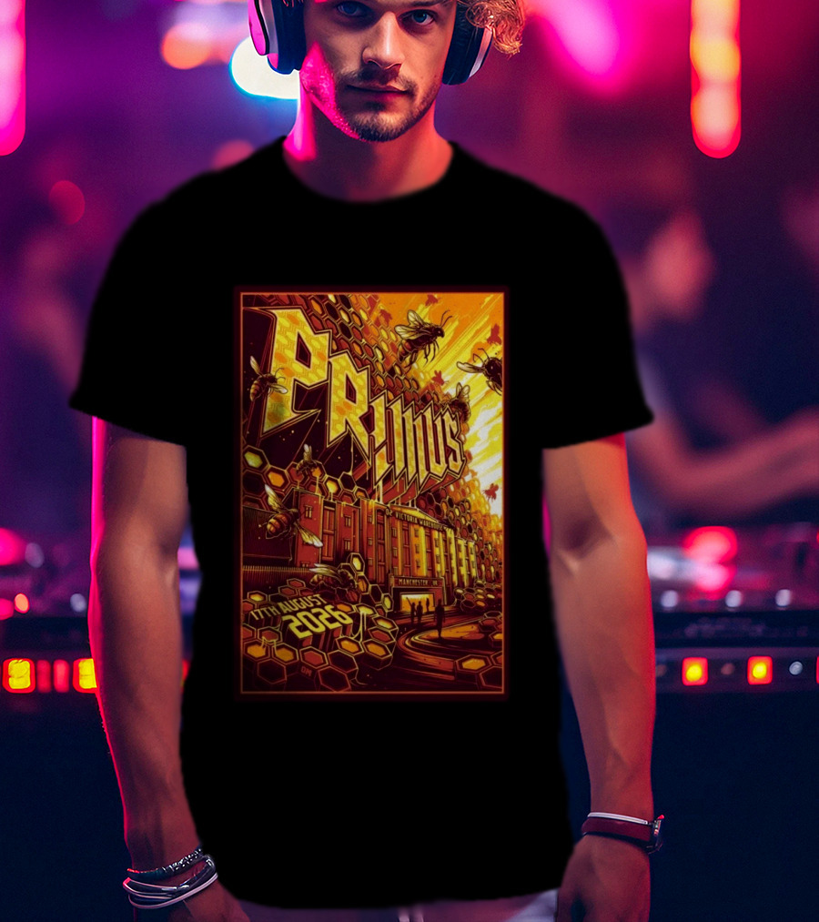 Primus O2 Victoria Warehouse Manchester UK 17th August 2026 T-Shirt