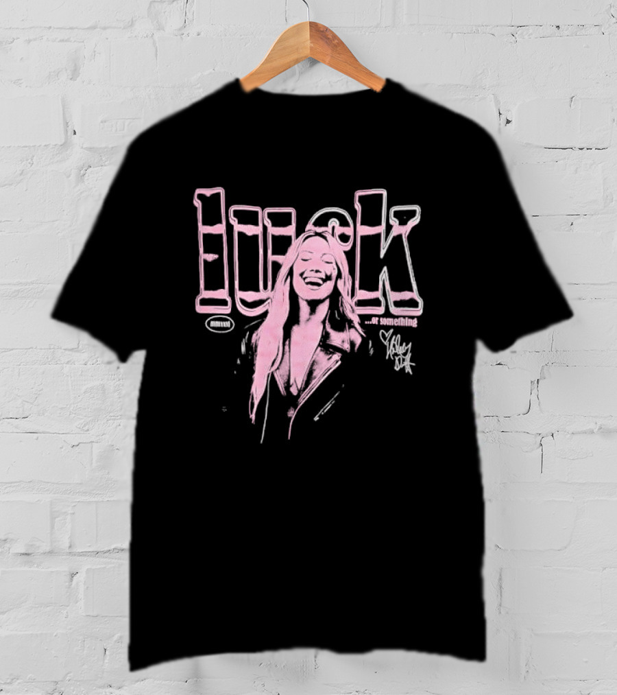 Luck Or Something Hilary Duff Laughing Woman Pink Tint Leather Jacket T-Shirt