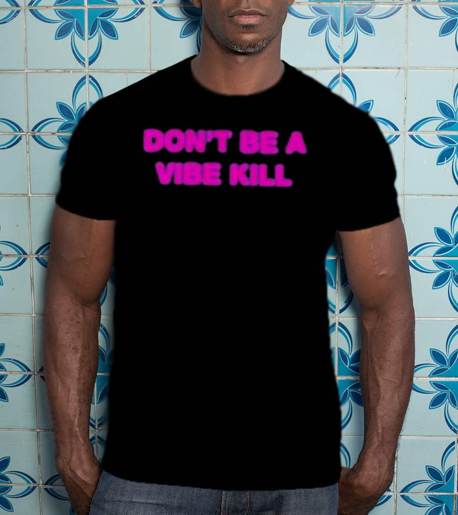 Madonna Don't Be A Vibe Kill Pink T-Shirt
