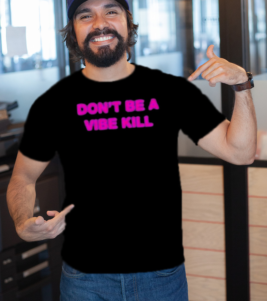 Madonna Don't Be A Vibe Kill Pink T-Shirt