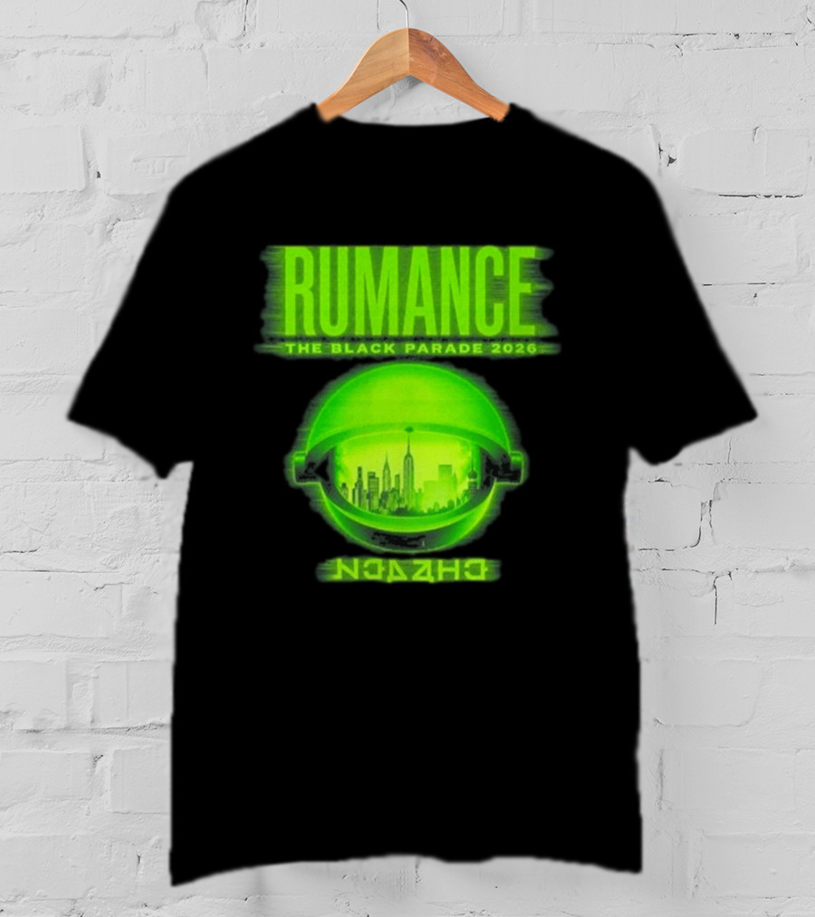 RUMANCE The Black Parade 2026 Neon Cityscape T-Shirt