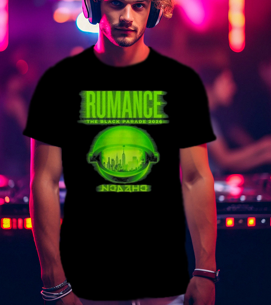RUMANCE The Black Parade 2026 Neon Cityscape T-Shirt