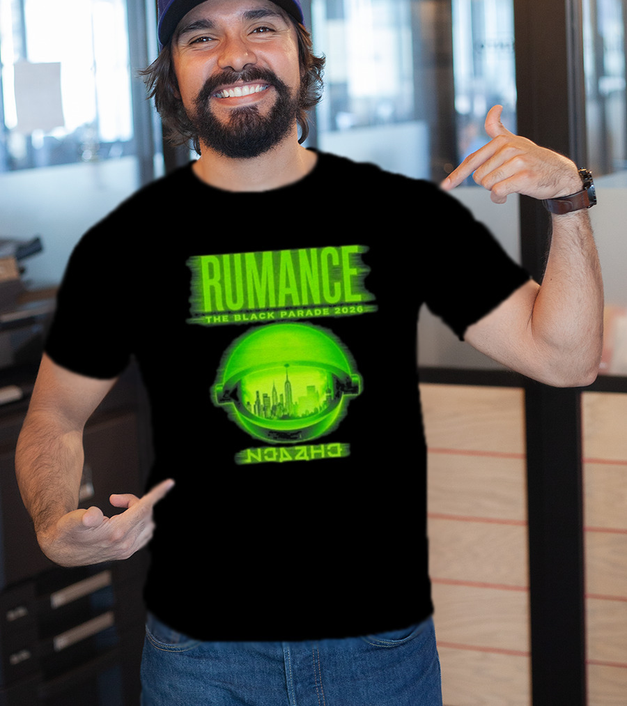 RUMANCE The Black Parade 2026 Neon Cityscape T-Shirt