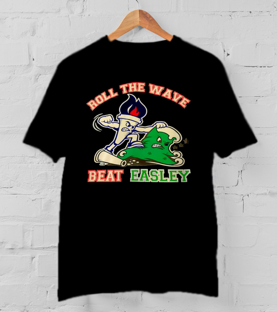 Roll The Wave Beat Easley Torch Green Wave T-Shirt