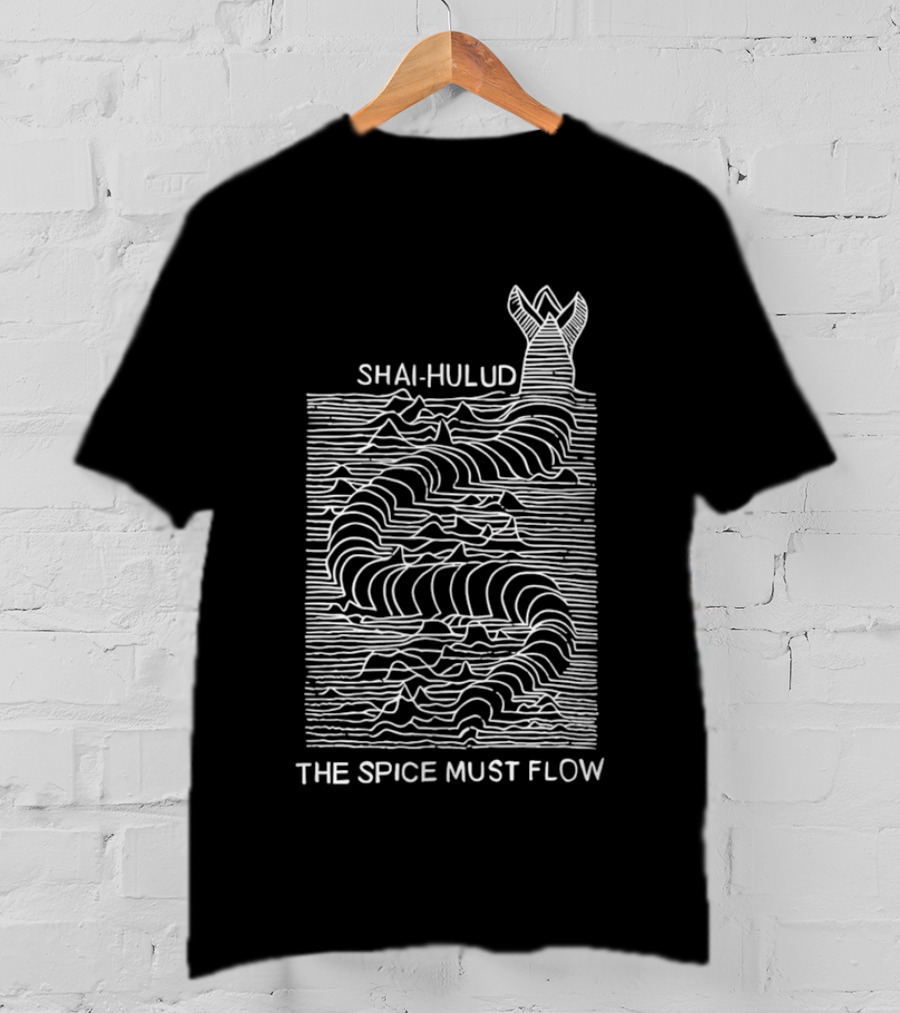 Shai Hulud The Spice Must Flow Dune Sandworm T-Shirt