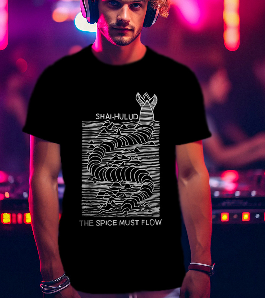 Shai Hulud The Spice Must Flow Dune Sandworm T-Shirt