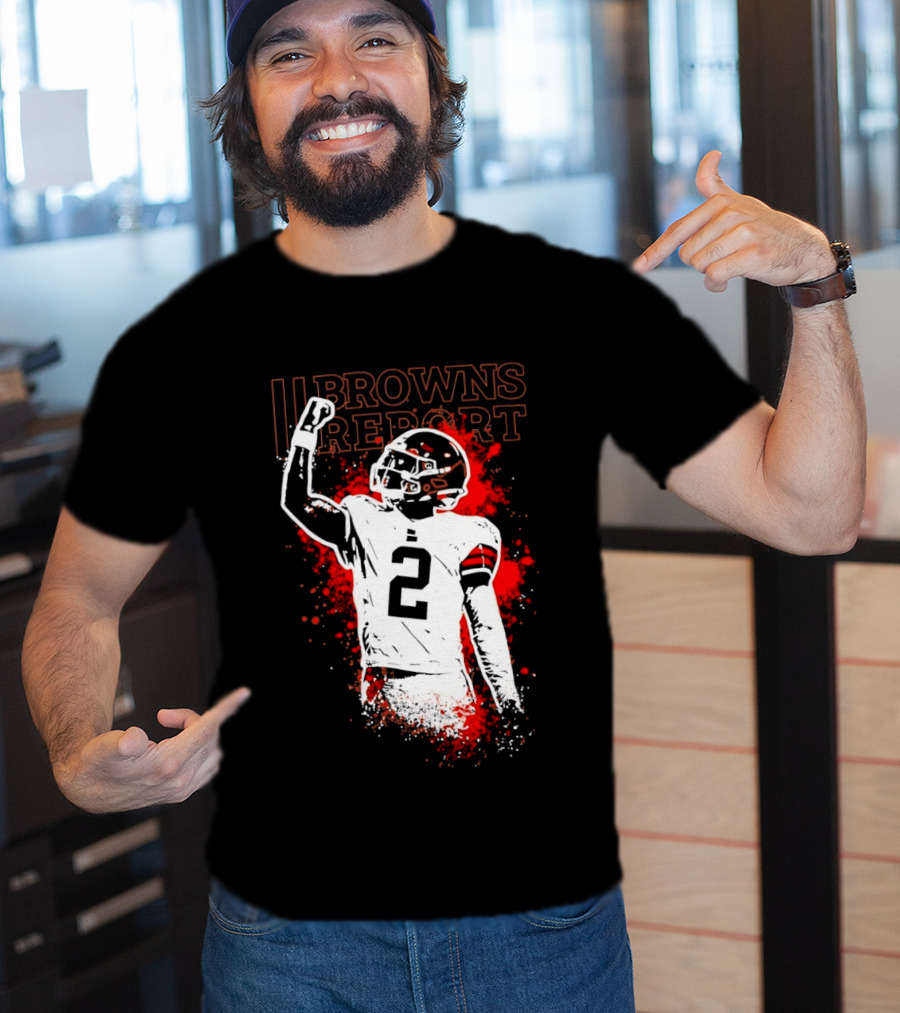 Shedeur Sanders Perfect Timing 2 Browns Report Cleveland Browns T-Shirt