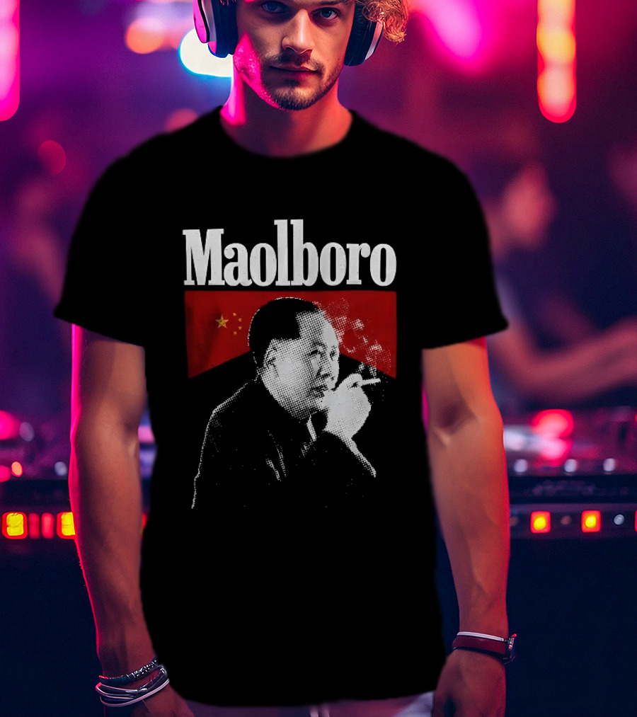 Maolboro Smoking Chairman Mao Zedong Communist T-Shirt