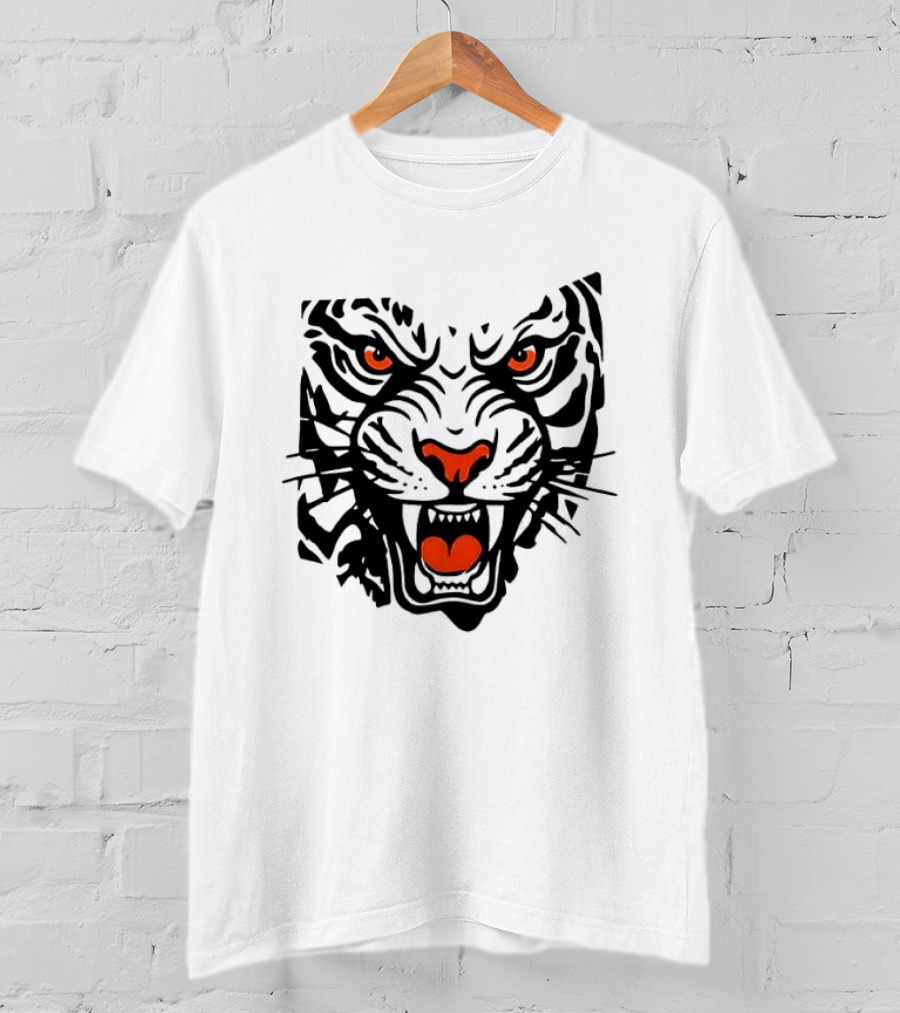 Cincinnati Bengals Open In Orange 2026 Season Tiger Face T-Shirt