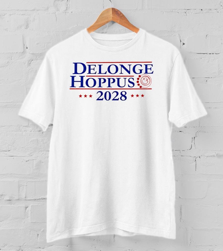 Delonge Hoppus 2028 Blink 182 Stars And Smiley Face T-Shirt