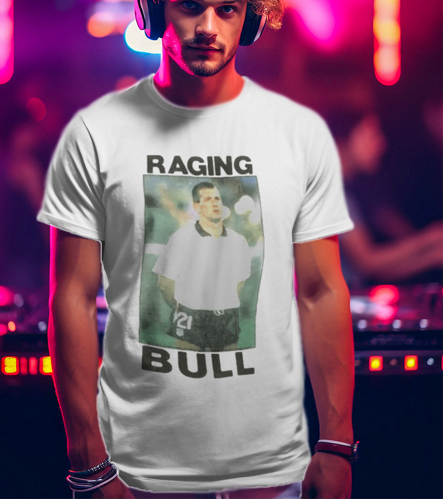 Raging Bull England Football 1989 1990 Player Number 21 T-Shirt