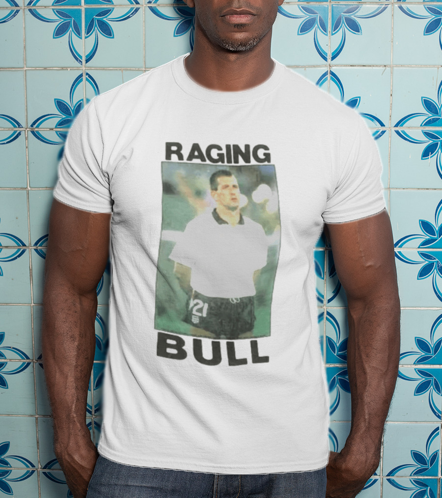 Raging Bull England Football 1989 1990 Player Number 21 T-Shirt