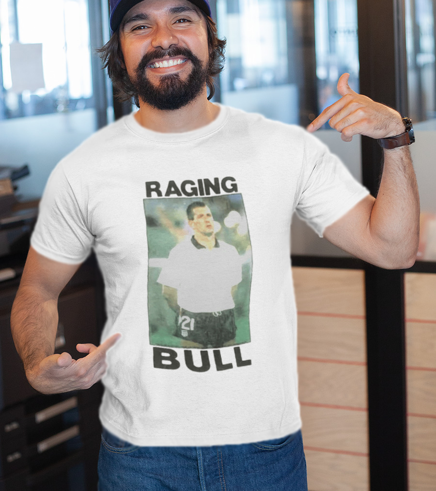 Raging Bull England Football 1989 1990 Player Number 21 T-Shirt