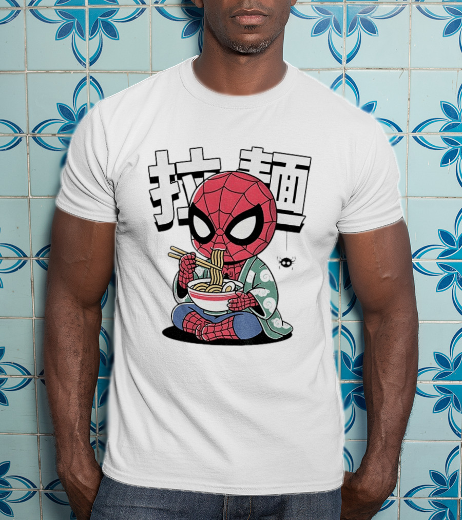 Spider Man Ramen Noodles Kanji Spideramen T-Shirt