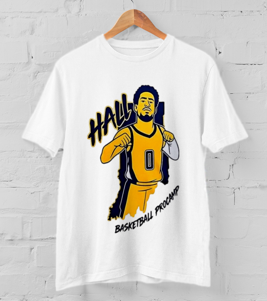 Indiana Pacers Haliburton Hall 0 Basketball Procamp T-Shirt