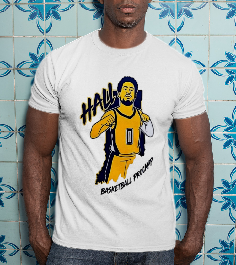 Indiana Pacers Haliburton Hall 0 Basketball Procamp T-Shirt