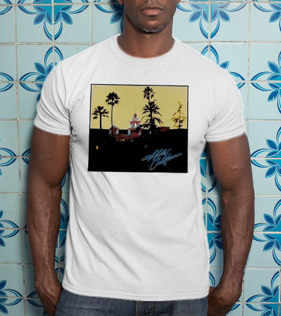 Hotel California Resort Scene 90s Eagles Justin Bieber 1995 T-Shirt
