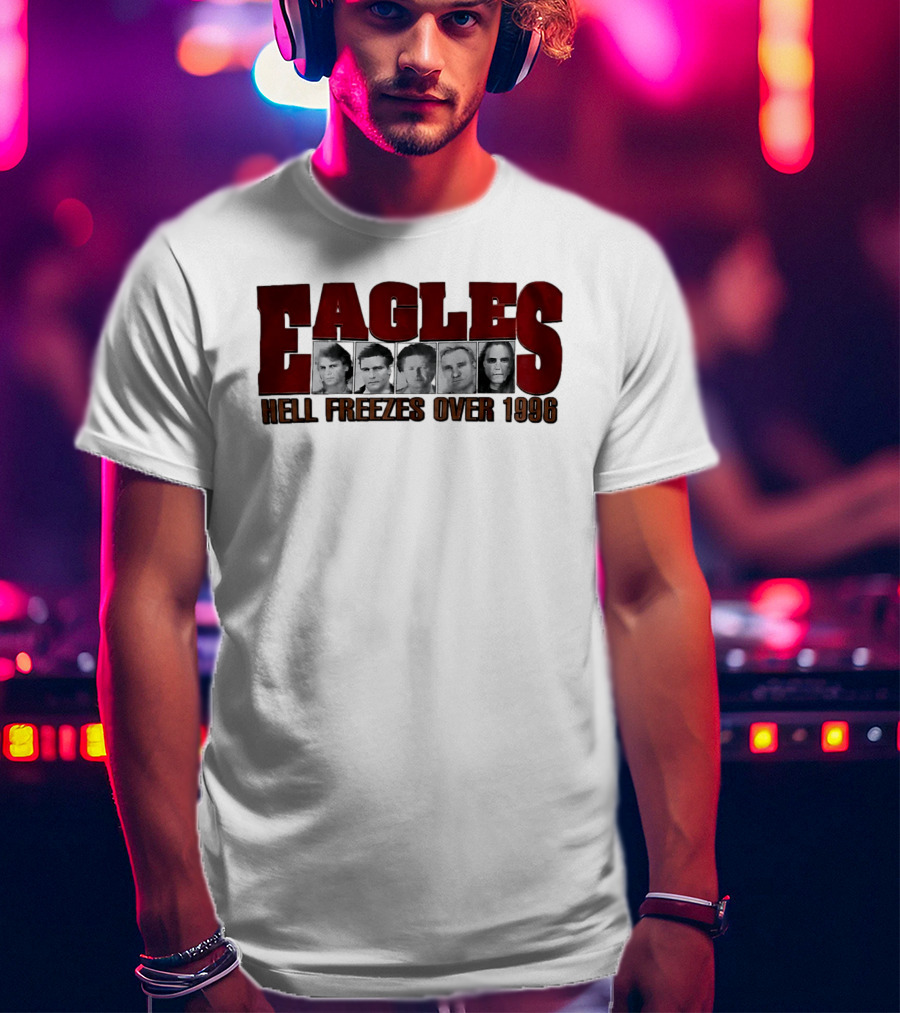 Eagles Hell Freezes Over 1996 Tour Vintage Retro Justin Bieber T-Shirt