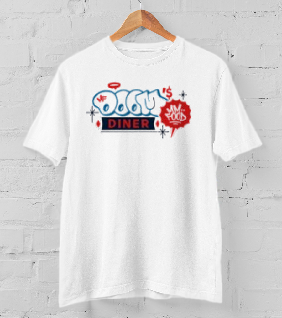 Mf Doom Doom's Diner Comic Style Mask Red And Blue T-Shirt