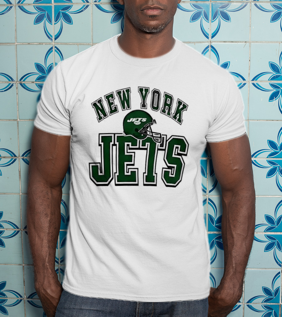 New York Jets Everyone Es Women's Sports Football Helmet T-Shirt