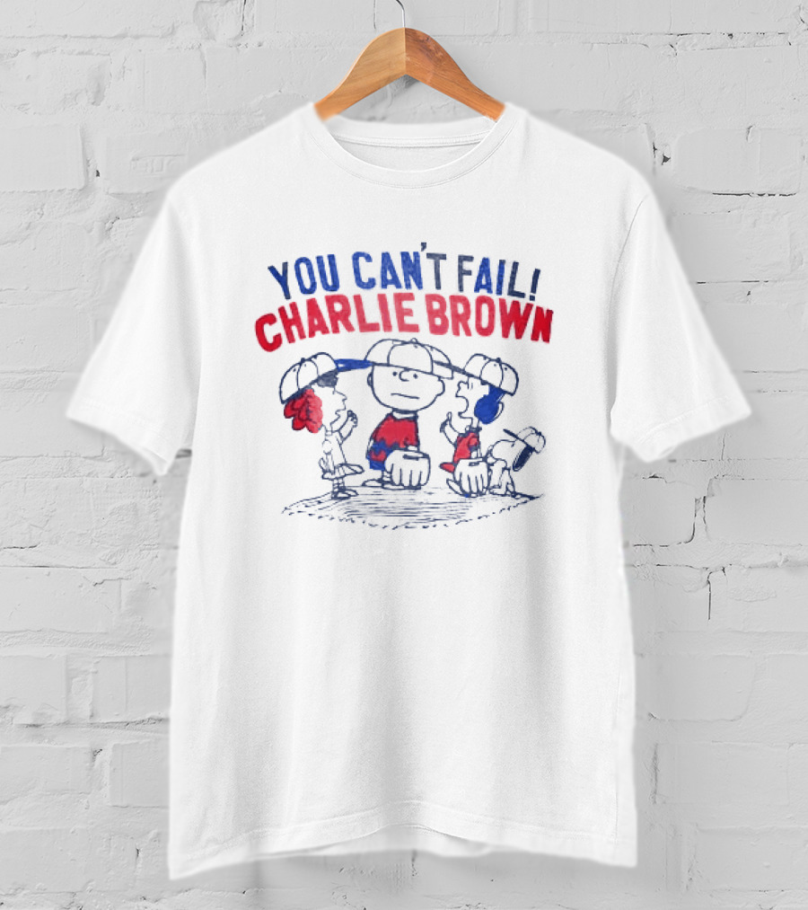 You Can't Fail Charlie Brown Peanuts Comic Classic Characters T-Shirt