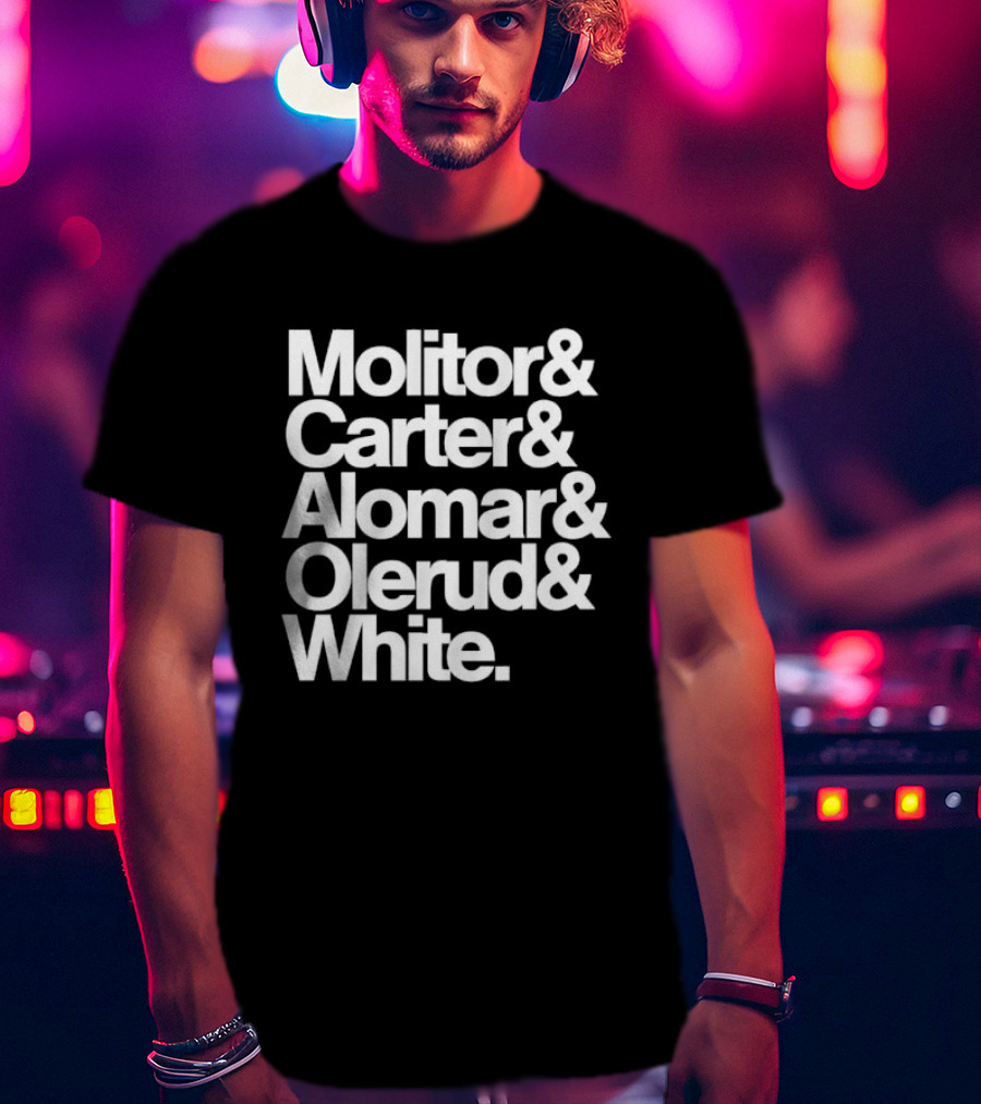 Toronto Blue Jays Molitor Carter Alomar Olerud White Team Legends T-Shirt
