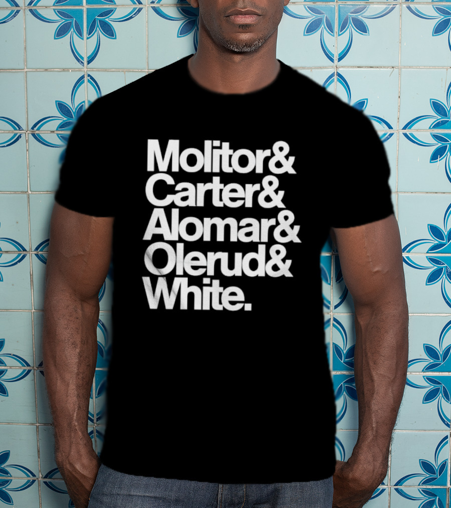 Toronto Blue Jays Molitor Carter Alomar Olerud White Team Legends T-Shirt