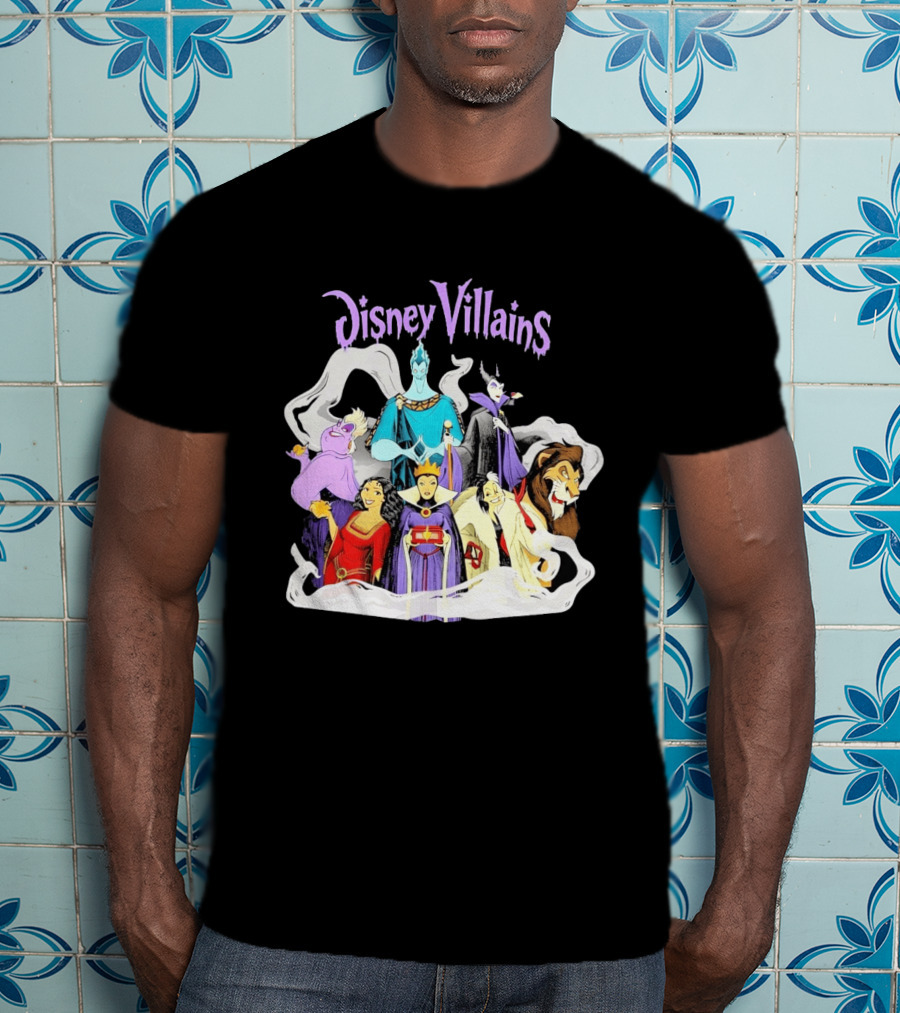 Disney Villains Halloween Squad Maleficent Hades Ursula Scar Evil Queen Cruella De Vil T-Shirt