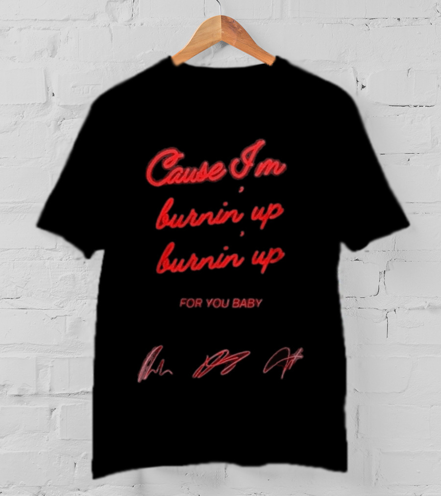 Jonas Brothers Cause I'm Burnin' Up For You Baby Tour 2026 T-Shirt