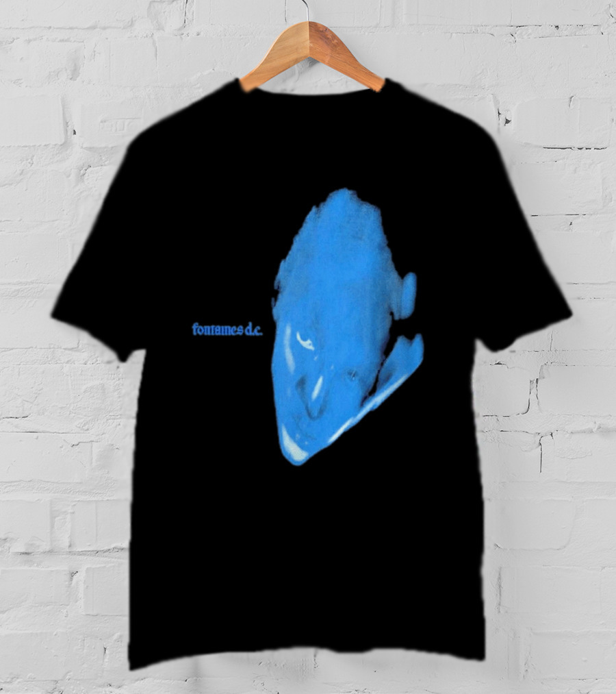 Fontaines D.C. Dopamine Chamber Blue Cover Black T-Shirt