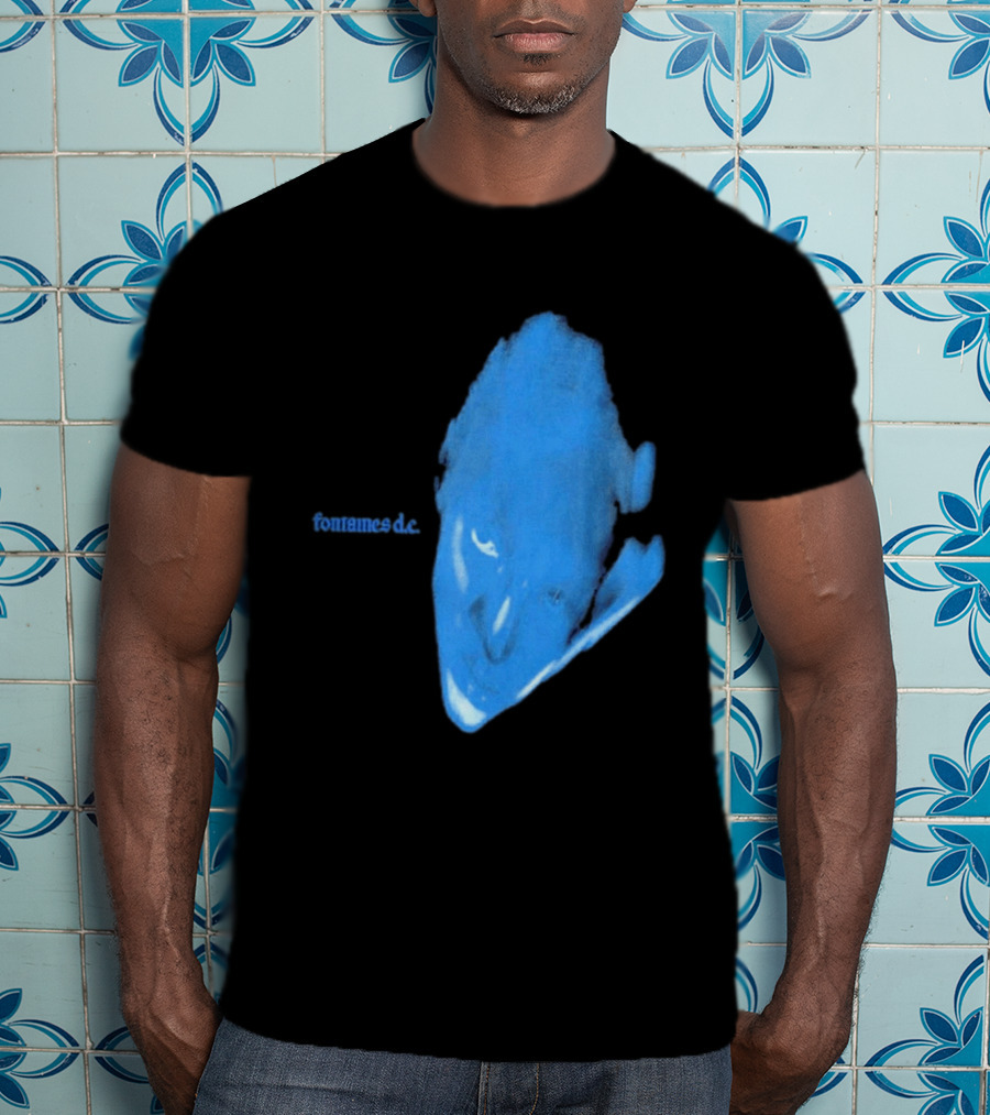 Fontaines D.C. Dopamine Chamber Blue Cover Black T-Shirt
