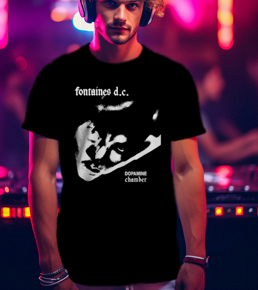 Fontaines D.C. Dopamine Chamber Black And White T-Shirt