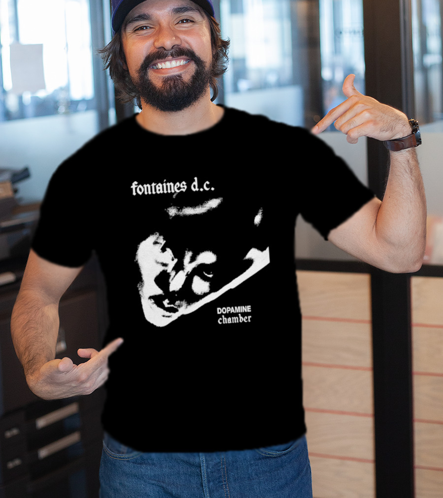 Fontaines D.C. Dopamine Chamber Black And White T-Shirt