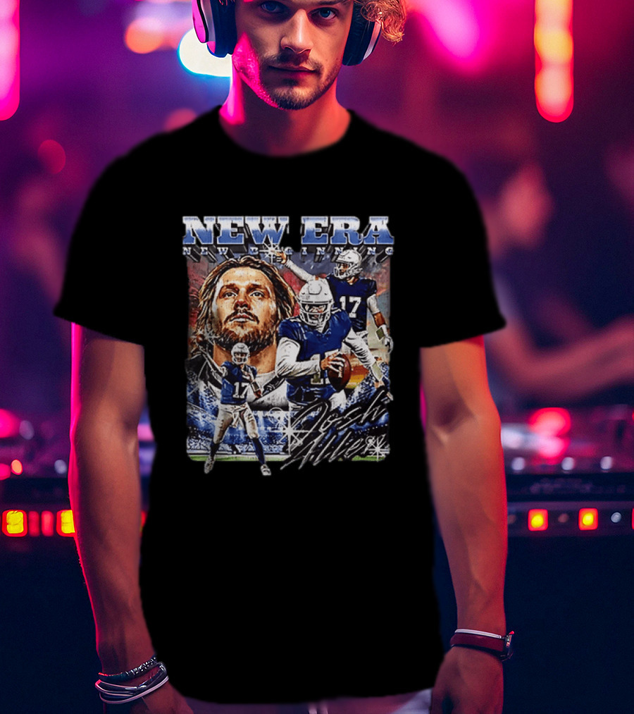 Josh Allen New Era New Beginning Buffalo Bills 17 T-Shirt