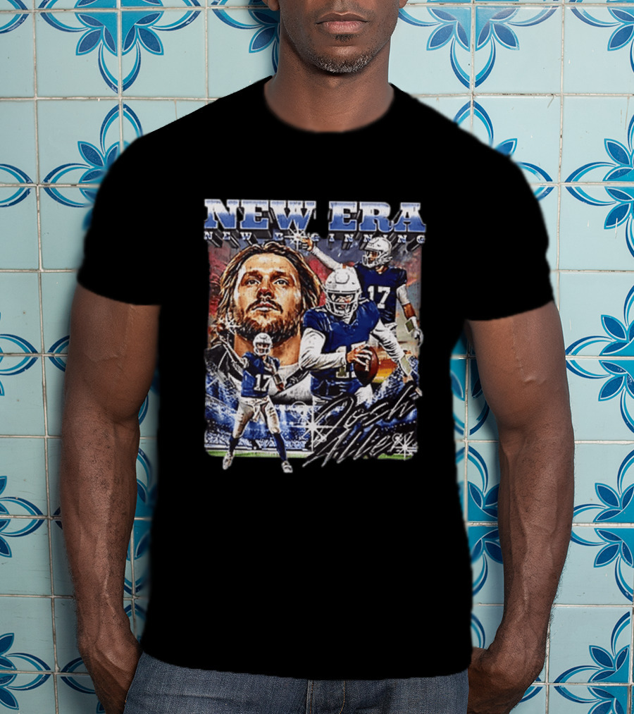 Josh Allen New Era New Beginning Buffalo Bills 17 T-Shirt