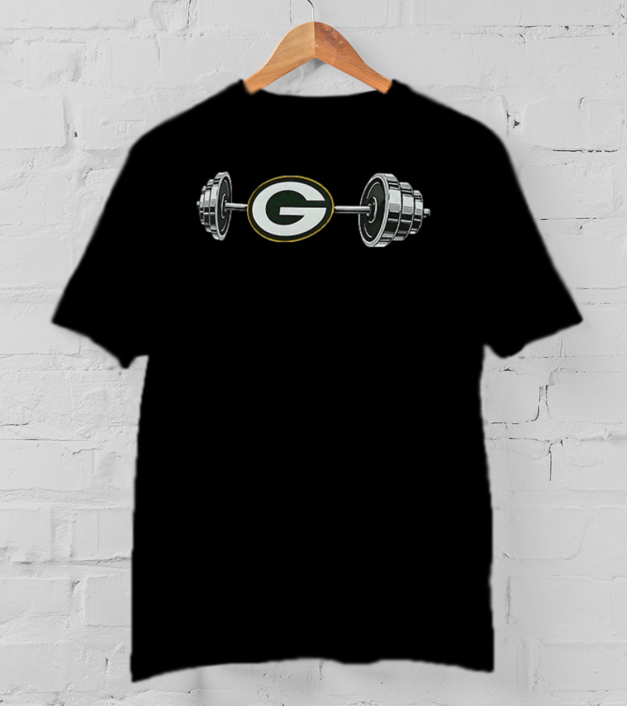 Green Bay Packers 2026 Barbell Strength Training Fitness Fan Gear T-Shirt